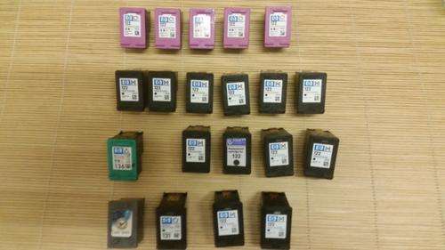 HP INK CARTRIDGES ( USED ) - REFILLABLE - R10.00 THE LOT